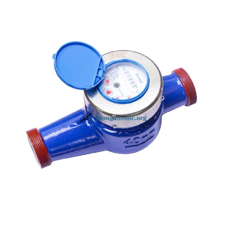 Đồng hồ đo nước Zermat DN-40SS ( mặt thép ) phi 49