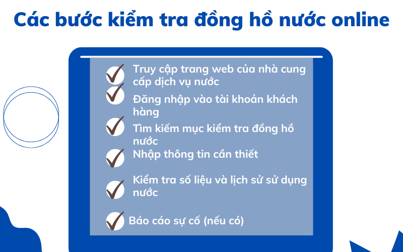 kiểm tra đồng hồ nước online