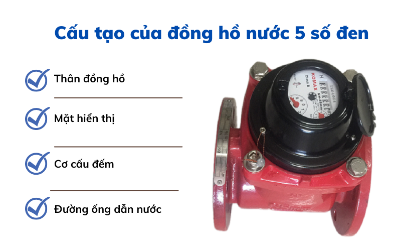 cách đọc đồng hồ nước 5 số đen