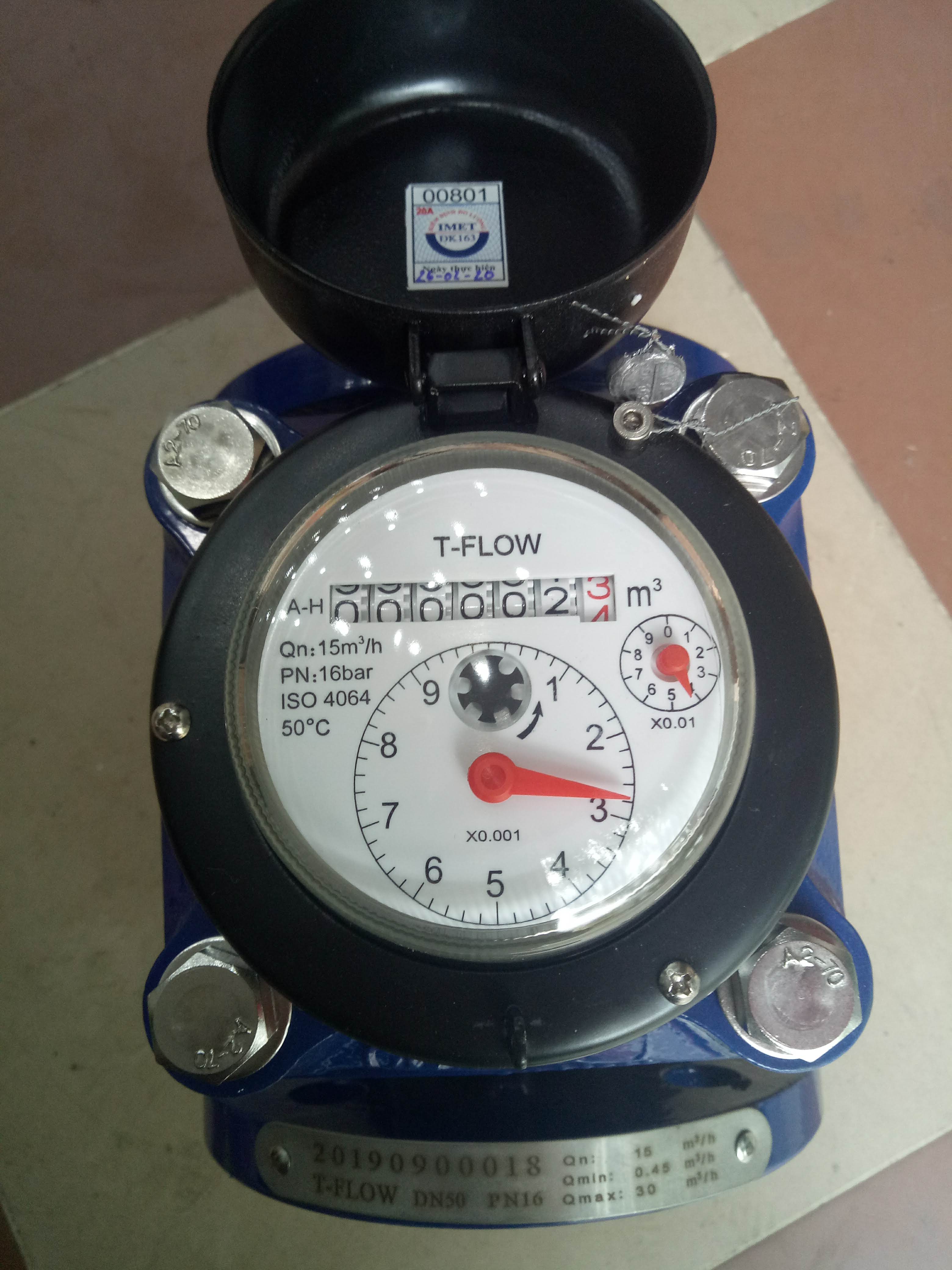 Đồng hồ nước thải T-Flow DN50 chính hãng