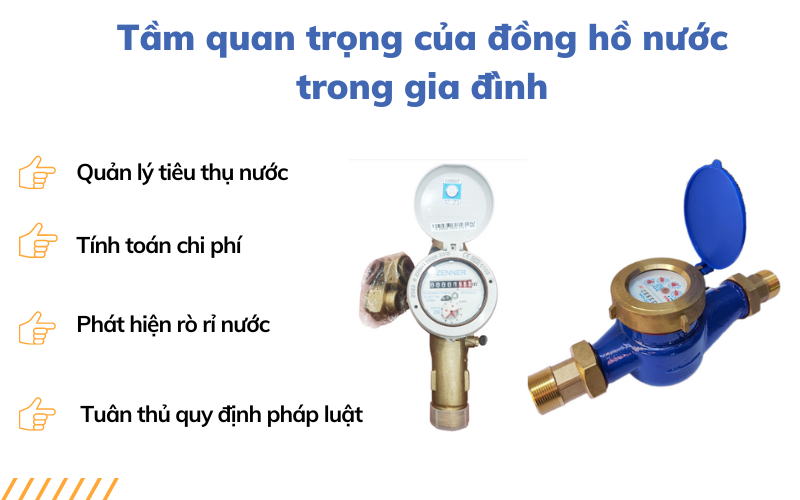 đồng hồ nước bị mờ